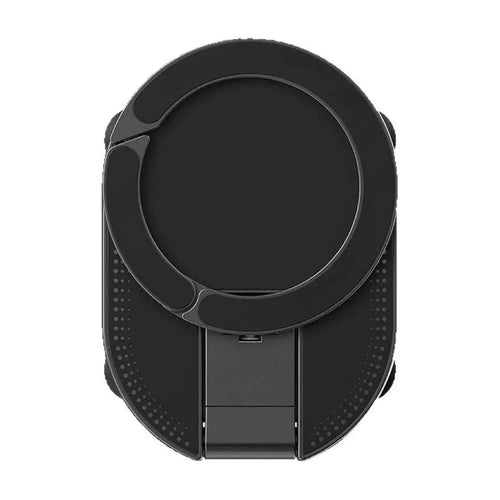 Octo 3-in-1 phone mount seen from the front, magnetic ring and suction pad visible