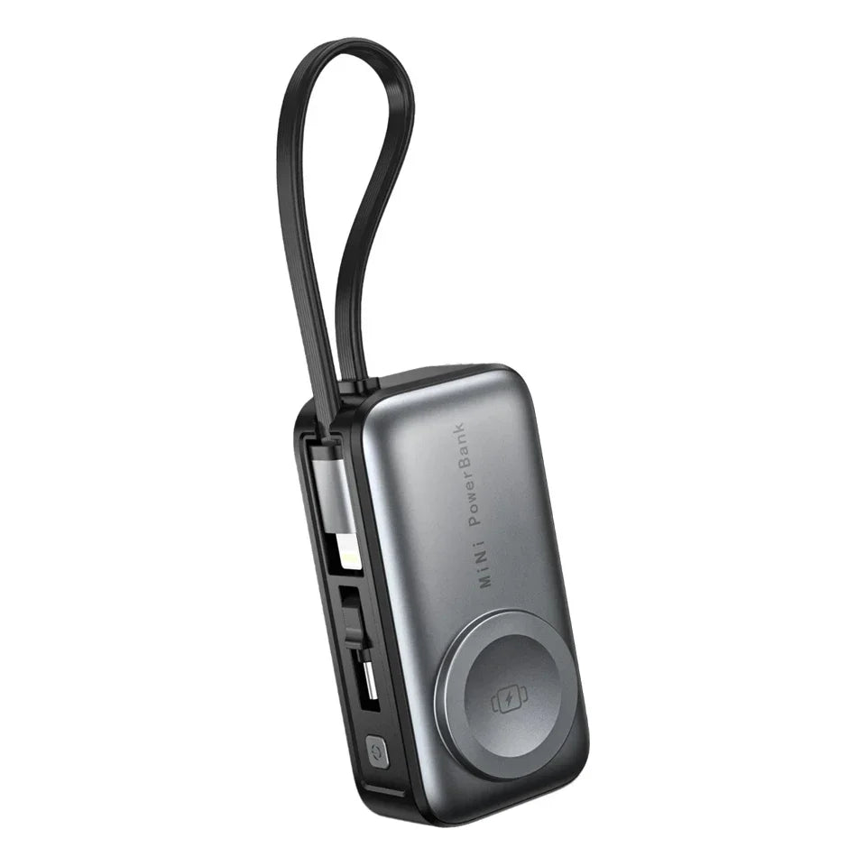Pebble 5000 — Magnetic Power Bank with Kickstand