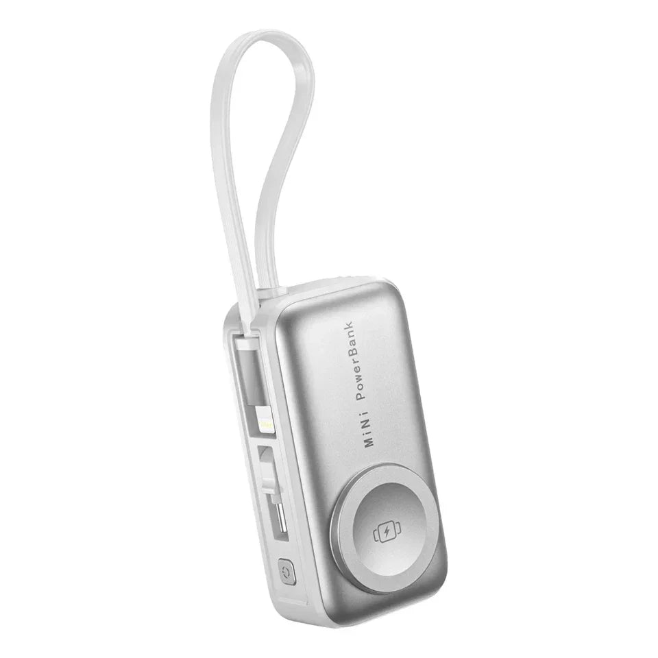Pebble 5000 — Magnetic Power Bank with Kickstand