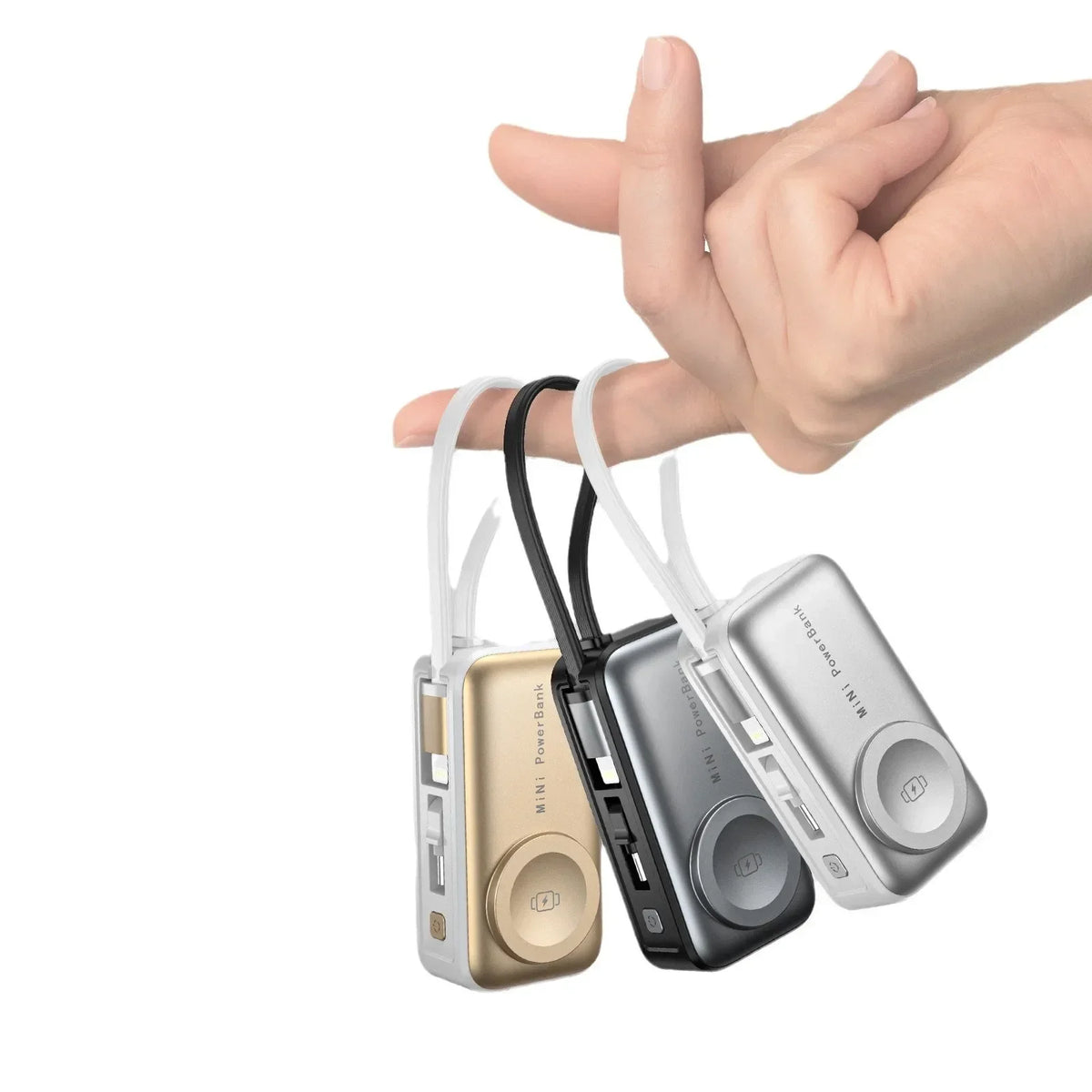 Pebble 5000 — Magnetic Power Bank with Kickstand