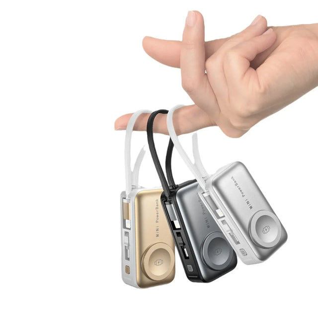 Pebble 5000 — Magnetic Power Bank with Kickstand